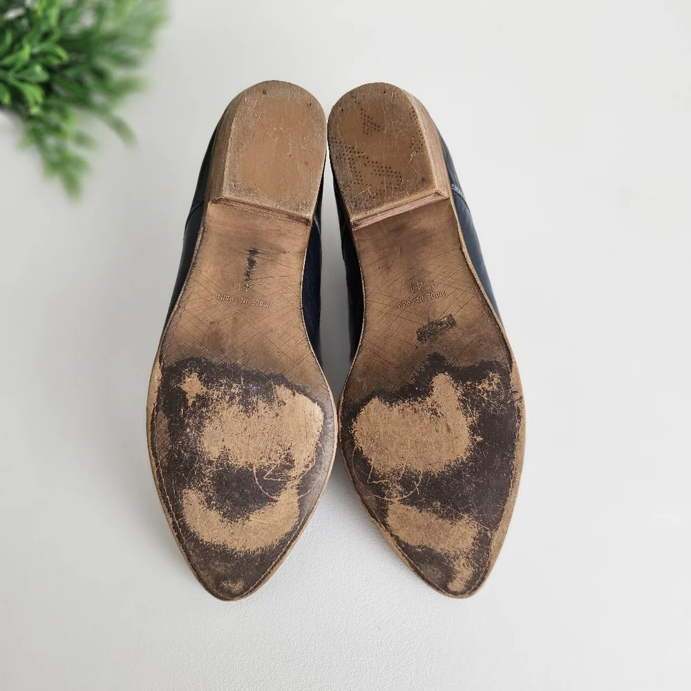 Anthropologie Sixty Seven Blue Leather Ankle Boots – Women’s EU 41 US 9.5 10